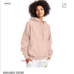 blushing peach champion sweatshirt